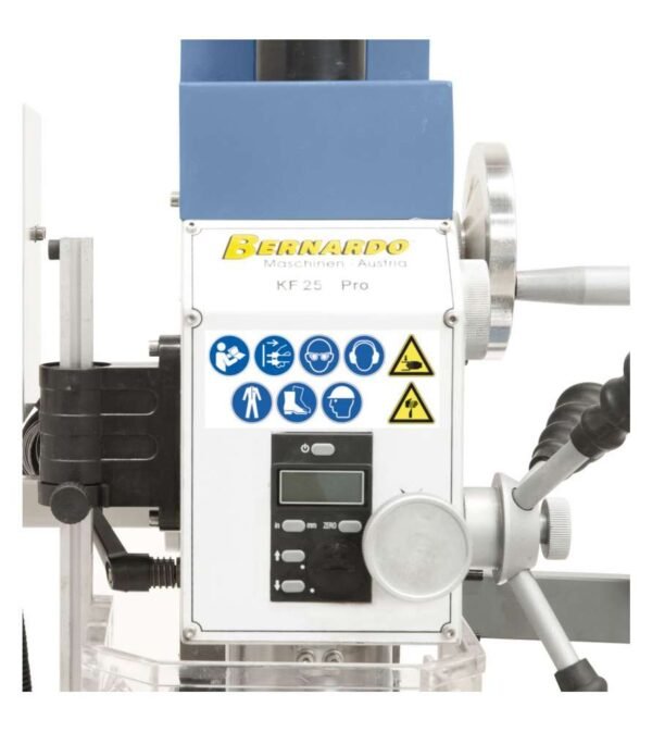 Perceuse fraiseuse Bernardo KF25PRO avec avance et affichage digital 3 axes